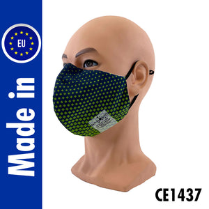 Wiederverwendbare FFP2-Nano-Maske Quadrat grün - Civil Use | ab 1 Stk. erhältlich