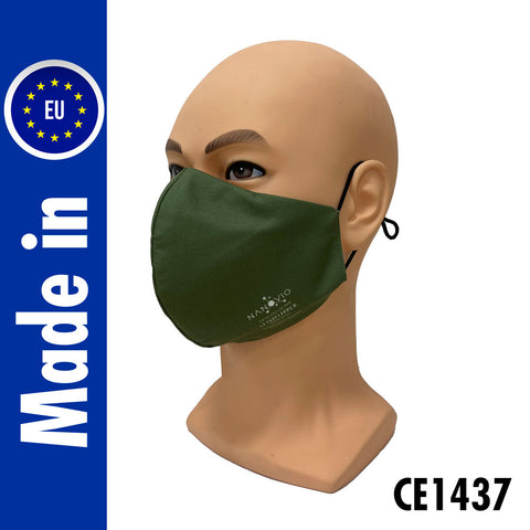 Wiederverwendbare FFP2-Nano-Maske olive - Civil Use | ab 1 Stk. erhältlich